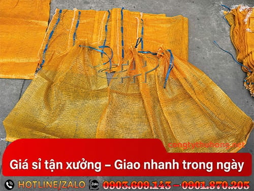 Bao lưới PP đựng nông sản Bao lưới PP đựng rau củ quả