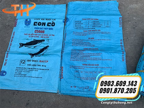 Bao PP con cá cũ Bao PP cũ hiệu con cá
