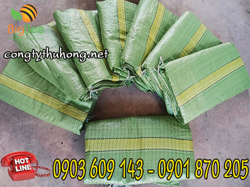 Bao tải xanh đựng lúa kt 70 x 100cm