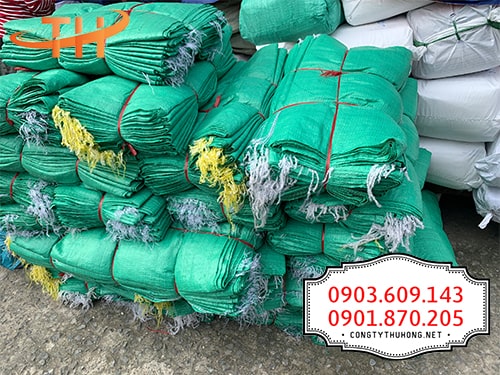 Bao tải đóng hàng màu xanh Bao tải đóng hàng màu xanh