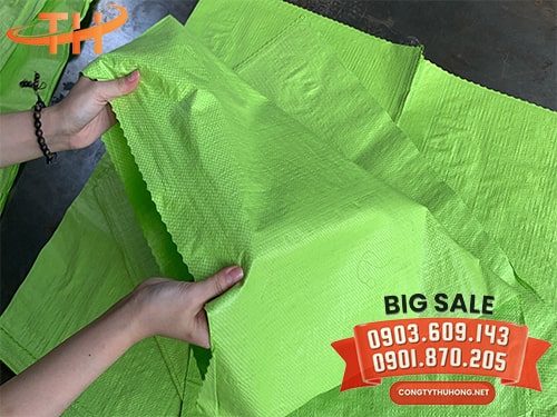 Bao tải dứa đóng hàng màu xanh lá Bao tải dứa đóng hàng màu xanh lá