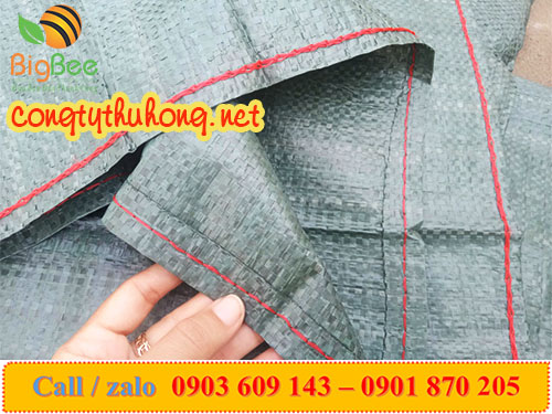 Bao tải dứa được viền chỉ 2 đầu