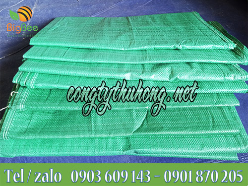 Bao tải dứa xanh lá kt 80cm * 110cm