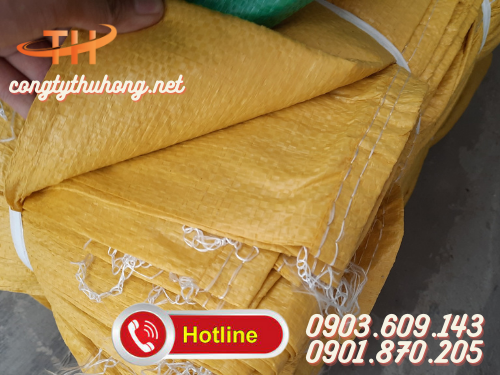 Bao tải dứa màu vàng