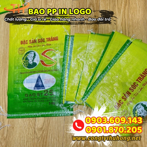 Bao tải gạo in chữ giá rẻ Bao tải gạo in chữ giá rẻ