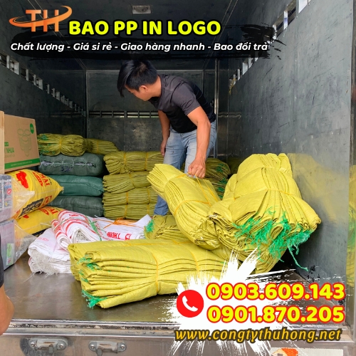 Bao tải gạo in chữ giá rẻ Bao tải gạo in chữ giá rẻ