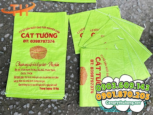 Bao tải in logo Bao tải gạo in logo giá sỉ TPHCM