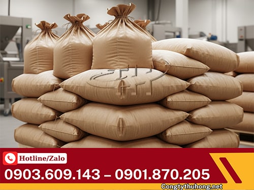 Bao tải giấy 2 lớp Bao tải giấy 2 lớp giá rẻ TPHCM