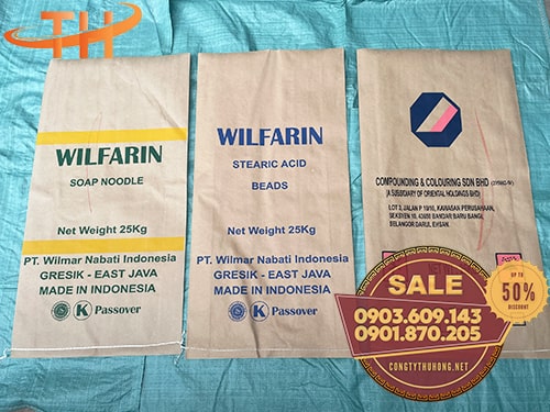 Bao tải giấy in logo Bao tải giấy giá rẻ