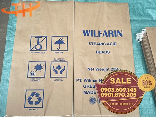 Bao tải giấy in logo Bao tải giấy in logo