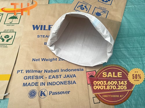 Bao tải giấy in logo Bao tải giấy in logo giá rẻ