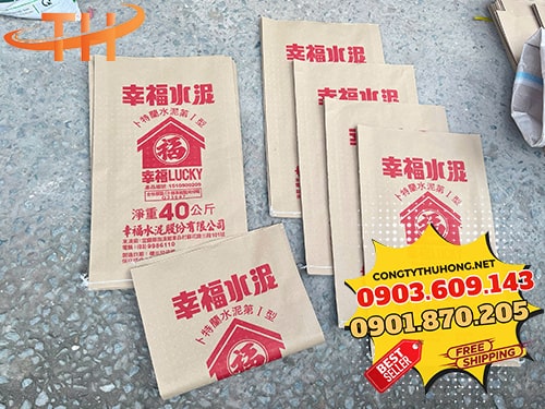 Bao tải giấy in logo Bao tải giấy in logo theo yêu cầu