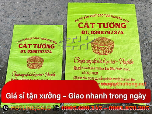 Bao tải in logo Bao tải in logo đựng nông sản giá sỉ