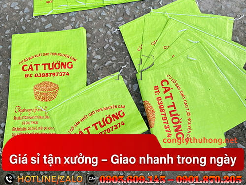 Bao tải in logo Bao tải in logo đựng nông sản