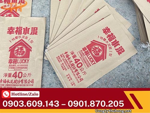 Bao tải kraft in logo Bao tải kraft in logo