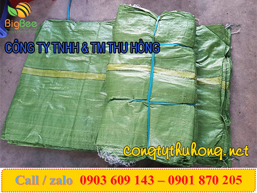 Bao tải xanh đựng nông sản kt 70cm * 100cm