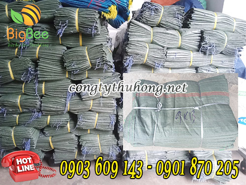 Bao tải dứa xanh rêu kt 90cm x 130cm