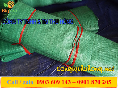 Bao tải dệt xanh kt 90cm * 110cm