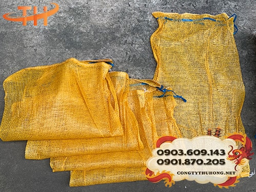 Bao tải lưới màu vàng Bao tải lưới giá siêu rẻ
