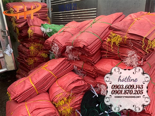 Bao tải pp đỏ 90x120cm Bao tải pp đỏ 90x120cm