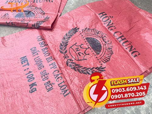 Bao tải dệt in logo Bao tải PP in logo theo yêu cầu