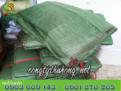 Bao tải dứa xanh rêu kt 100cm * 130cm