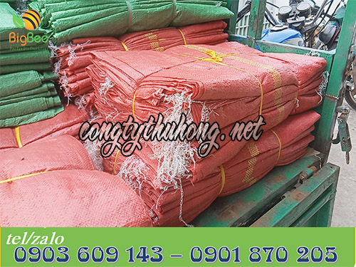 Nhập kho bao tải dứa đựng gạo, đựng luá các loại