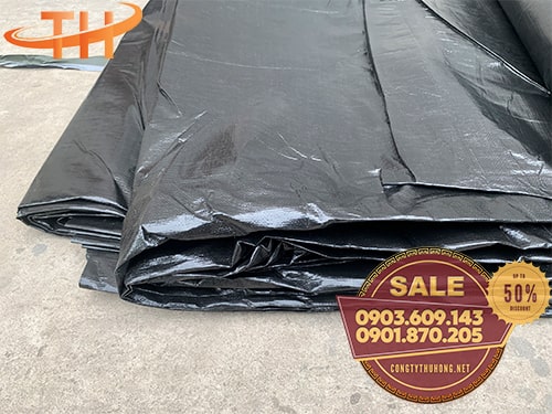 Bạt lót hồ nuôi tôm màu đen Bạt lót hồ nuôi tôm