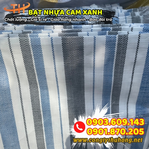 Bạt nhựa 3 sọc giá tốt Bạt nhựa 3 sọc giá tốt