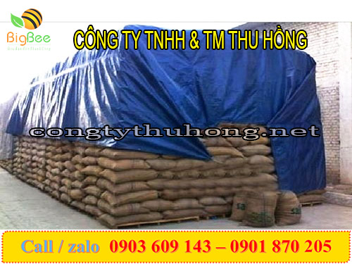 Sử dụng bạt nhựa xanh cam che nắng mưa