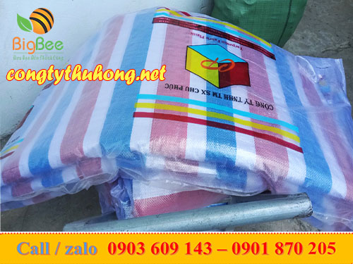 Bạt nhựa sọc 3 màu 2m * 50m