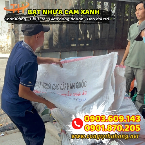 Bạt nhựa xanh cam giá tốt Bạt nhựa xanh cam giá tốt