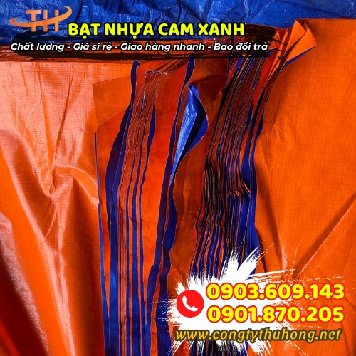 Bạt nhựa xanh cam giá tốt Bạt nhựa xanh cam giá tốt