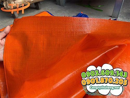 Bạt phủ công trình cam xanh Bạt phủ công trình giá rẻ
