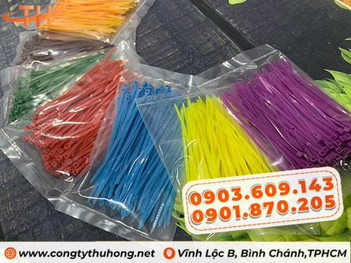 Bịch dây rút nhựa màu Bịch dây rút nhựa giá rẻ