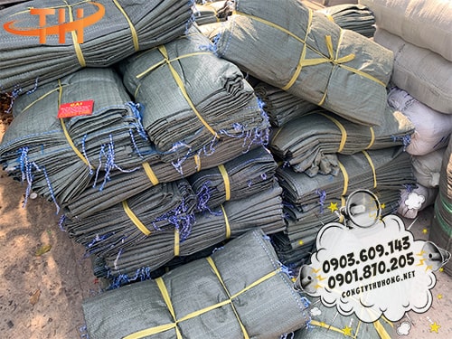 Bao tải dứa xanh đen giá sỉ Bỏ sỉ bao tải dứa giá rẻ