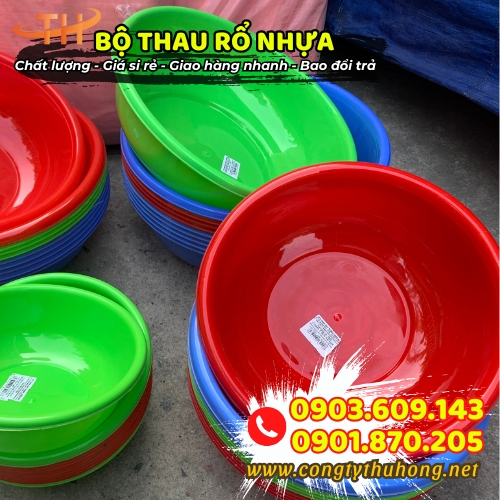 Bộ thau rổ nhựa giá tốt Bộ thau rổ nhựa giá tốt