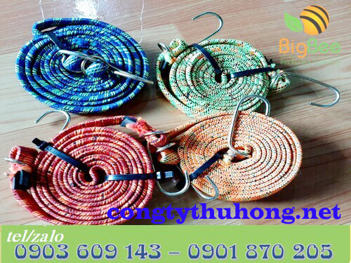 Dây ràng thun bản dẹt 2,5cm nhiều màu tại xưởng