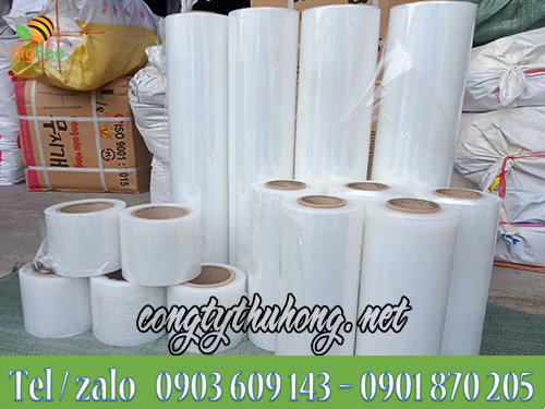 Các kích cỡ phổ biến của màng pe quấn hàng