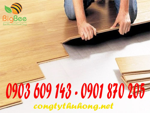 Sử dụng xốp foam tráng bạc thi công lót sàn gỗ