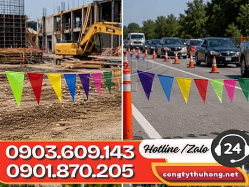 Cờ cảnh báo công trình Cờ cảnh báo công trình giá tại kho