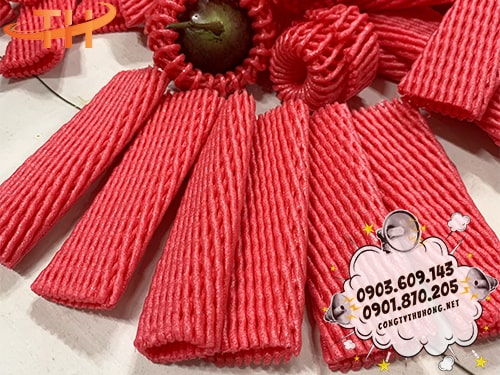 Xốp bọc trái cây màu đỏ Công ty sản xuất xốp bọc trái cây giá rẻ