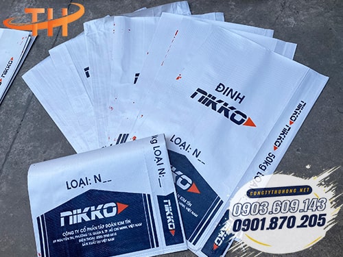 Bao tải in logo 50kg Cung cấp bao tải in logo