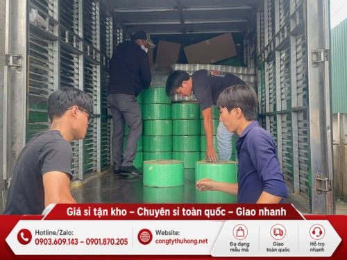 Cuộn dây đai nhựa Cuộn dây đai nhựa đóng thùng giá sỉ