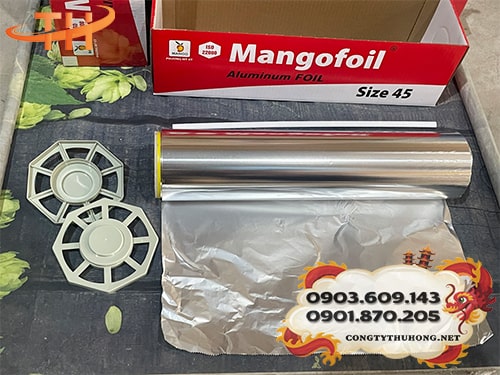 Cuộn giấy bạc nướng size 45cm Cuộn giấy bạc nướng