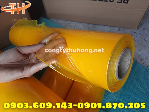 Cuộn màng pe màu vàng Cuộn màng pe màu vàng