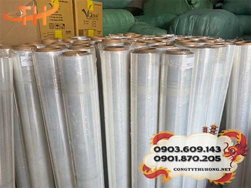 Cuộn màng pe quấn hàng hóa 100cm Cuộn màng pe quấn hàng hóa trắng