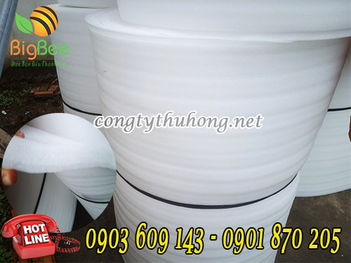Cuộn mút xốp pe độ dày 10li x 1m4 x 50m