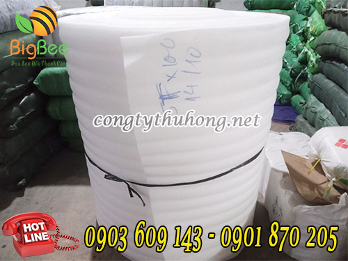 Cuộn mút xốp trắng 5li x 1m4 x 100m