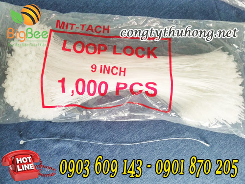 Đạn xỏ nhựa trắng kt 9 inch đầu tròn